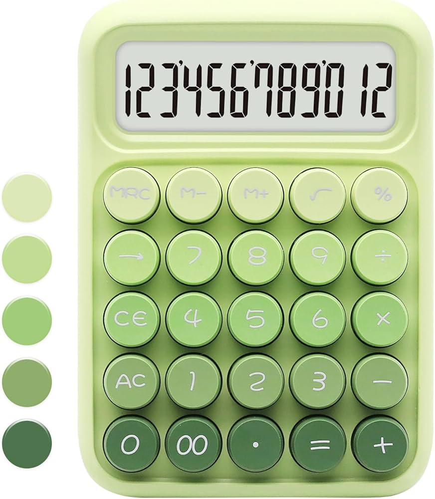 Pastel Mint Desk Calculator