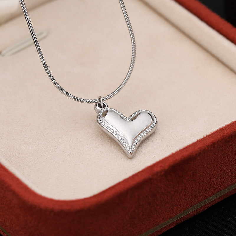 Silver Heart Shape Necklace