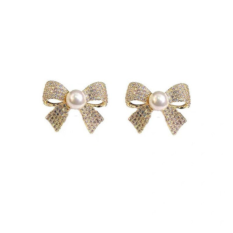 Korean Super Fairy Exquisite Micro-Inlaid Earrings