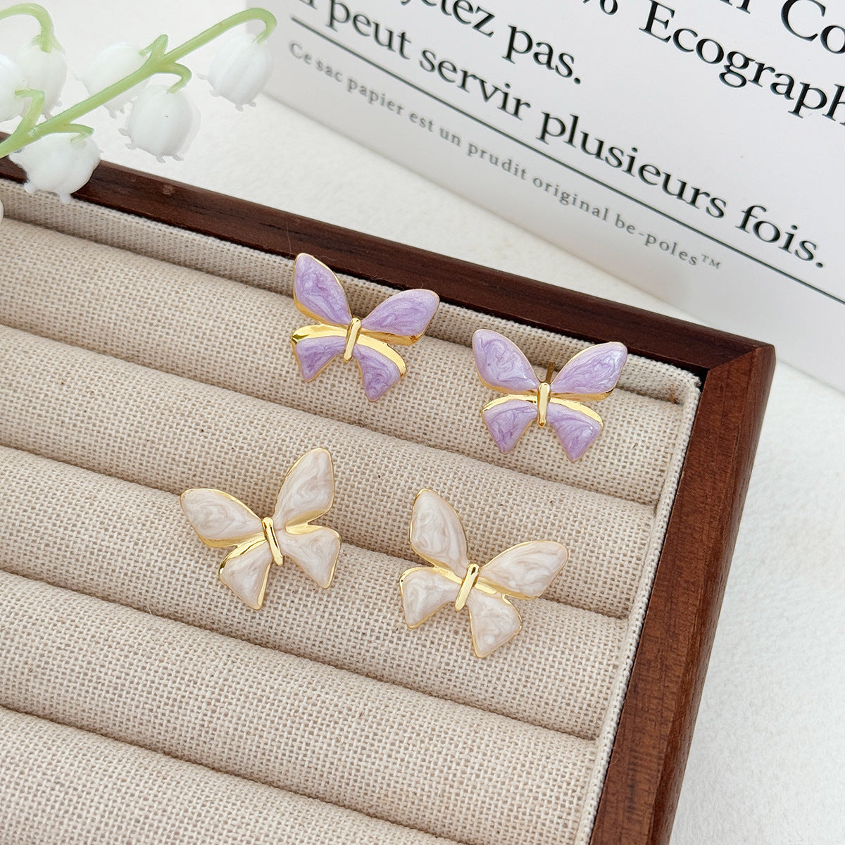 Sweet Colorful Butterfly Earrings for Women