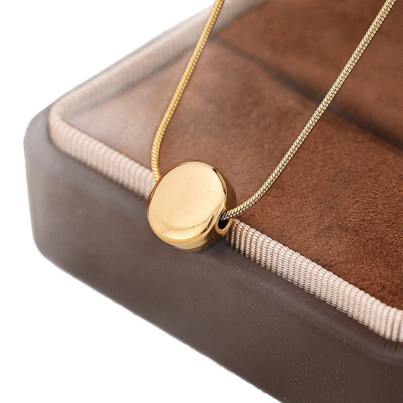 Round Bead Necklace - Golden