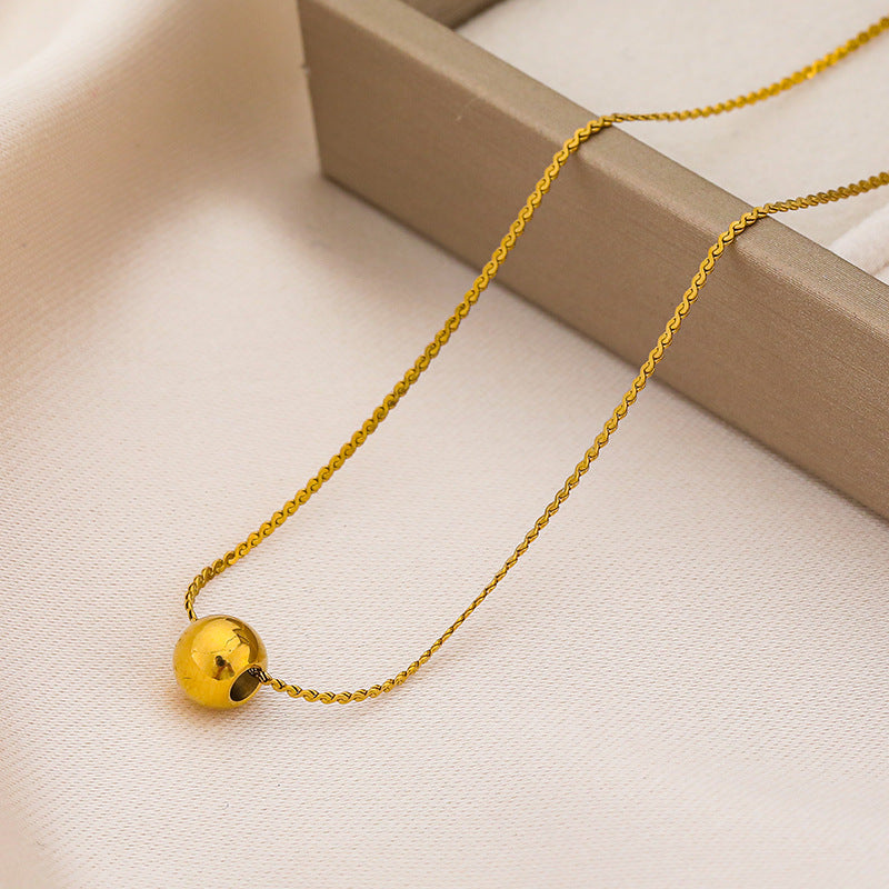 Bead Necklace - Golden