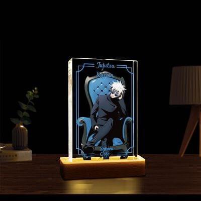 Satoru Gojo 3D Wooden Lamp