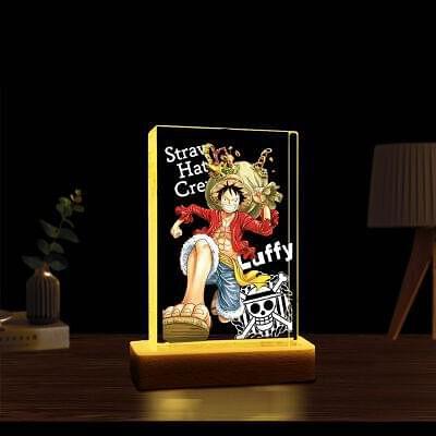 Luffy One Piece 3D Wooden Lamp