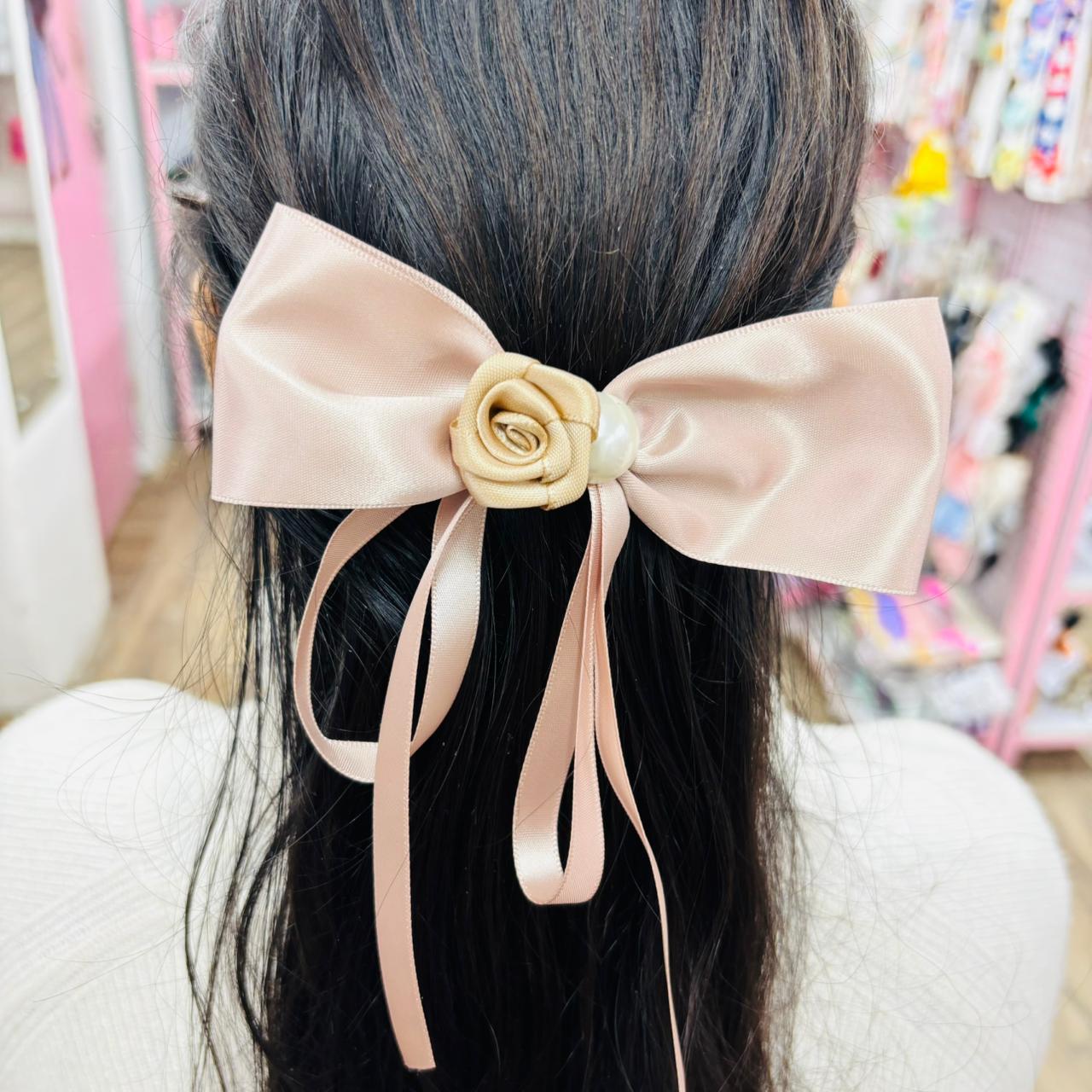 Elegant Ribbon Bow Hair Clip