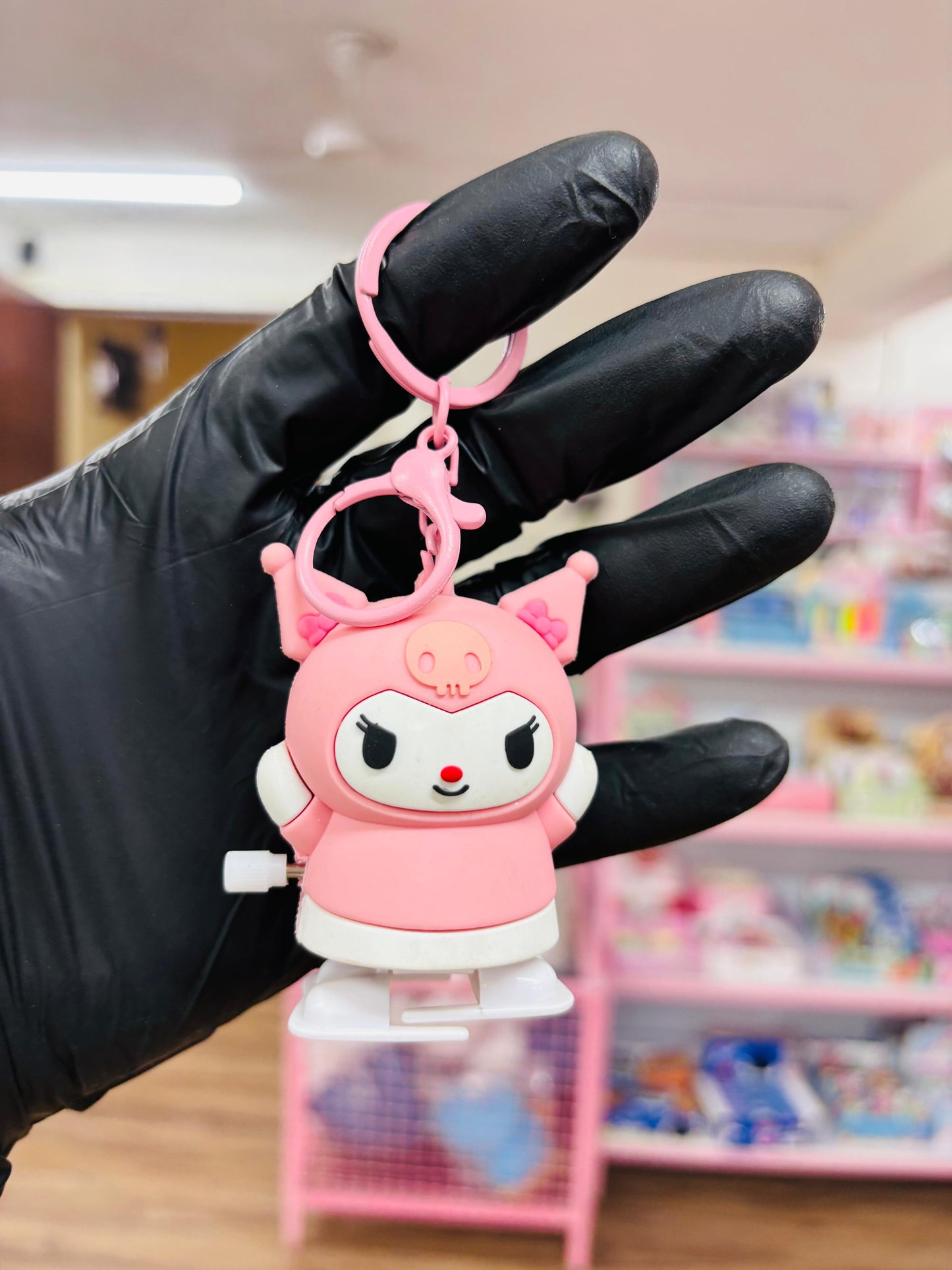 Sanliou Kuromi Keychain Kawaii Cute Cartoon Walking Doll
