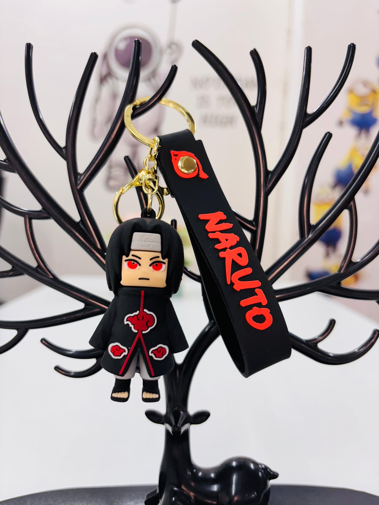 Anime Naruto Black Key Chain
