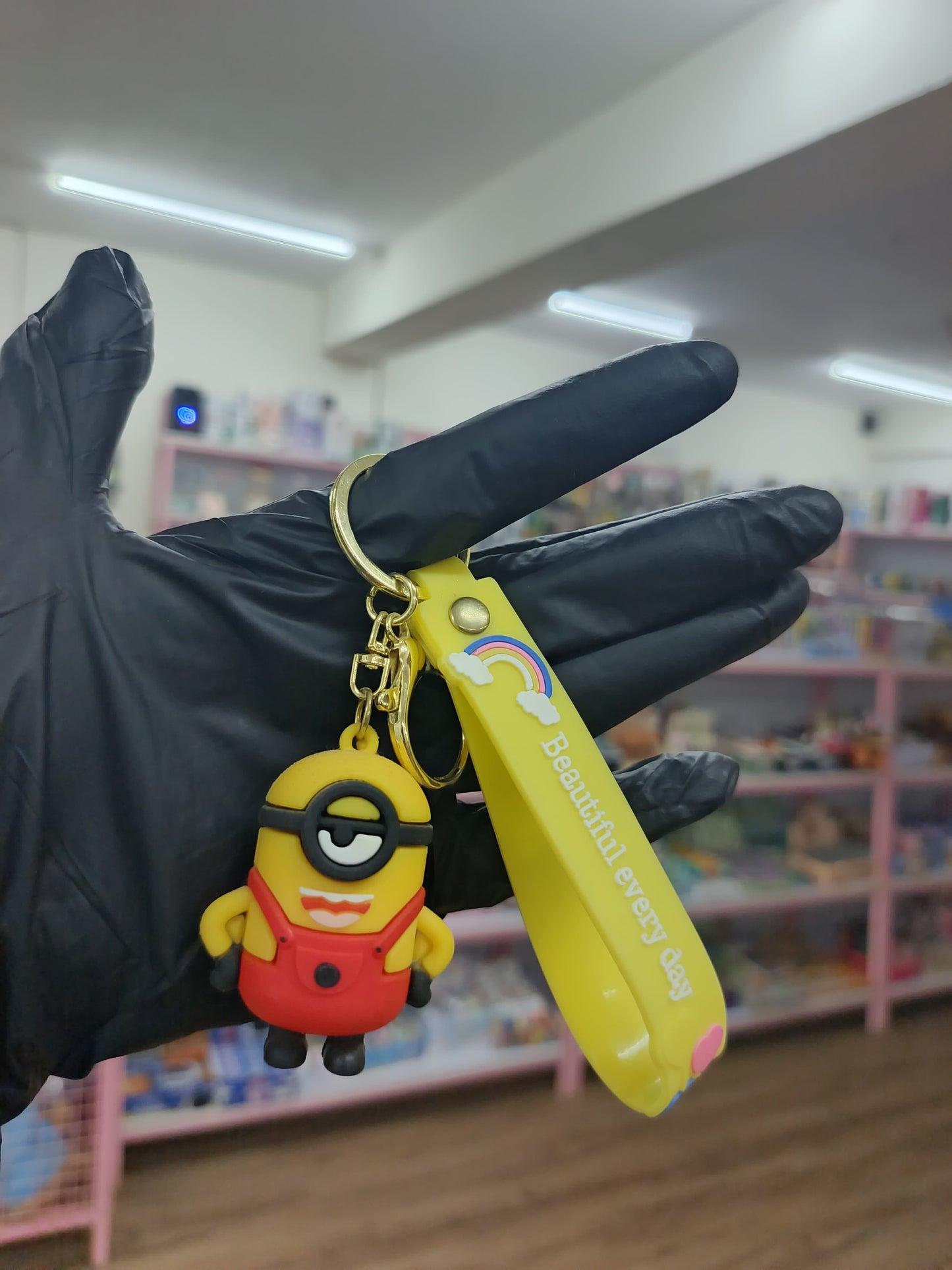 Minion 3D Rubber Keychain