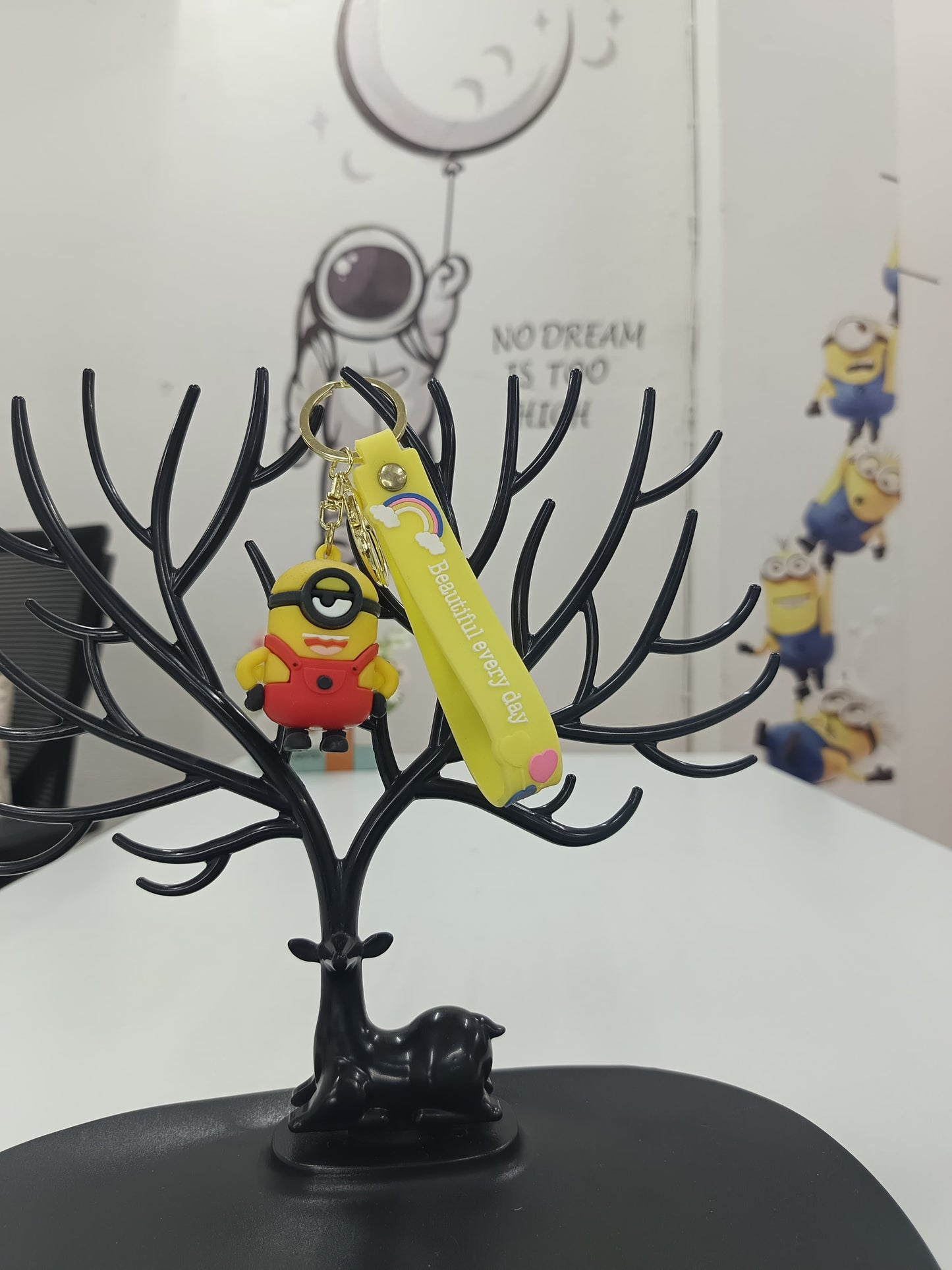 Minion 3D Rubber Keychain
