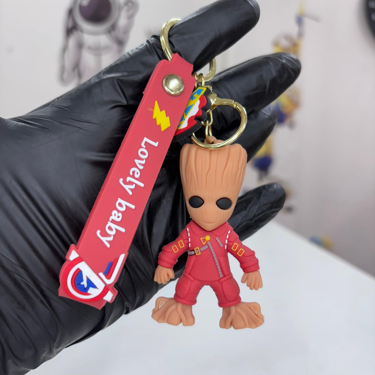 Groot Superhero 3D Keychain