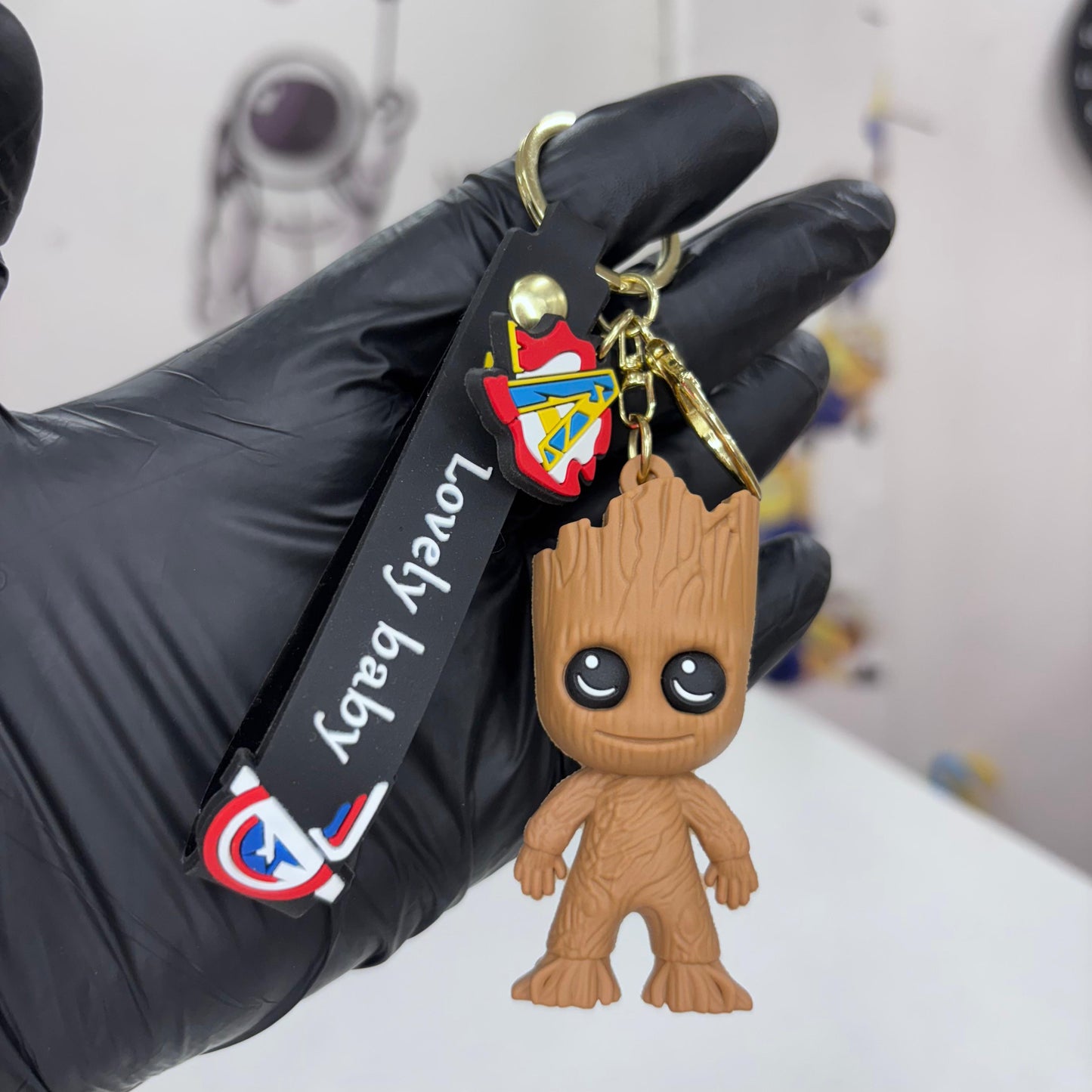 Groot Superhero 3D Keychain