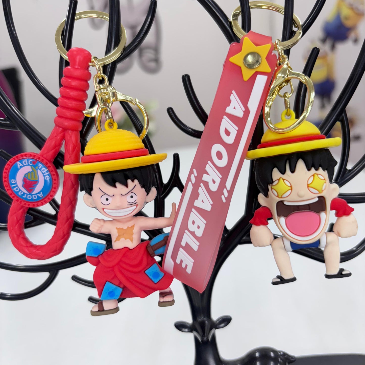 Luffy Sillcon 3D Keychain