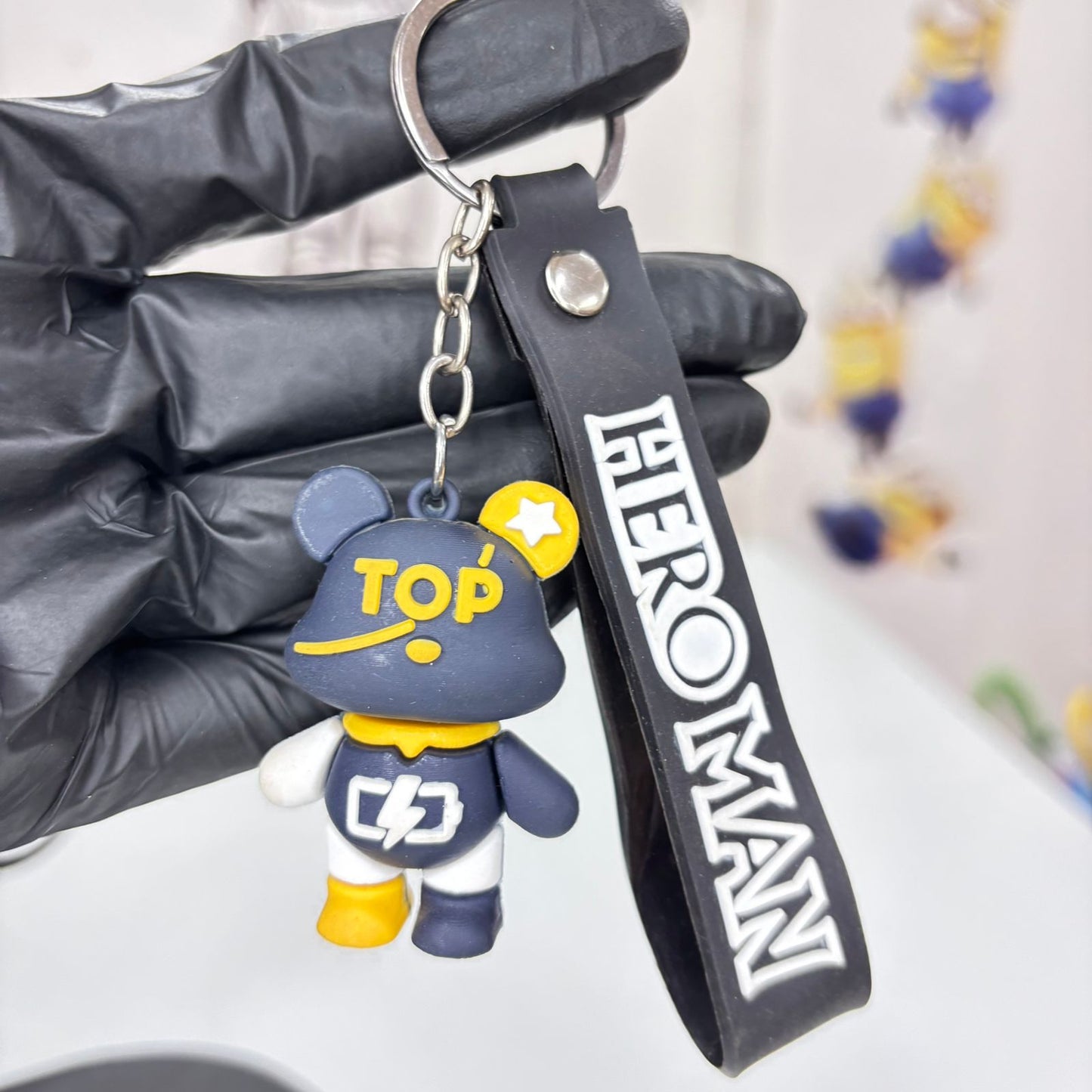 Heroman Mask Bear Keychain