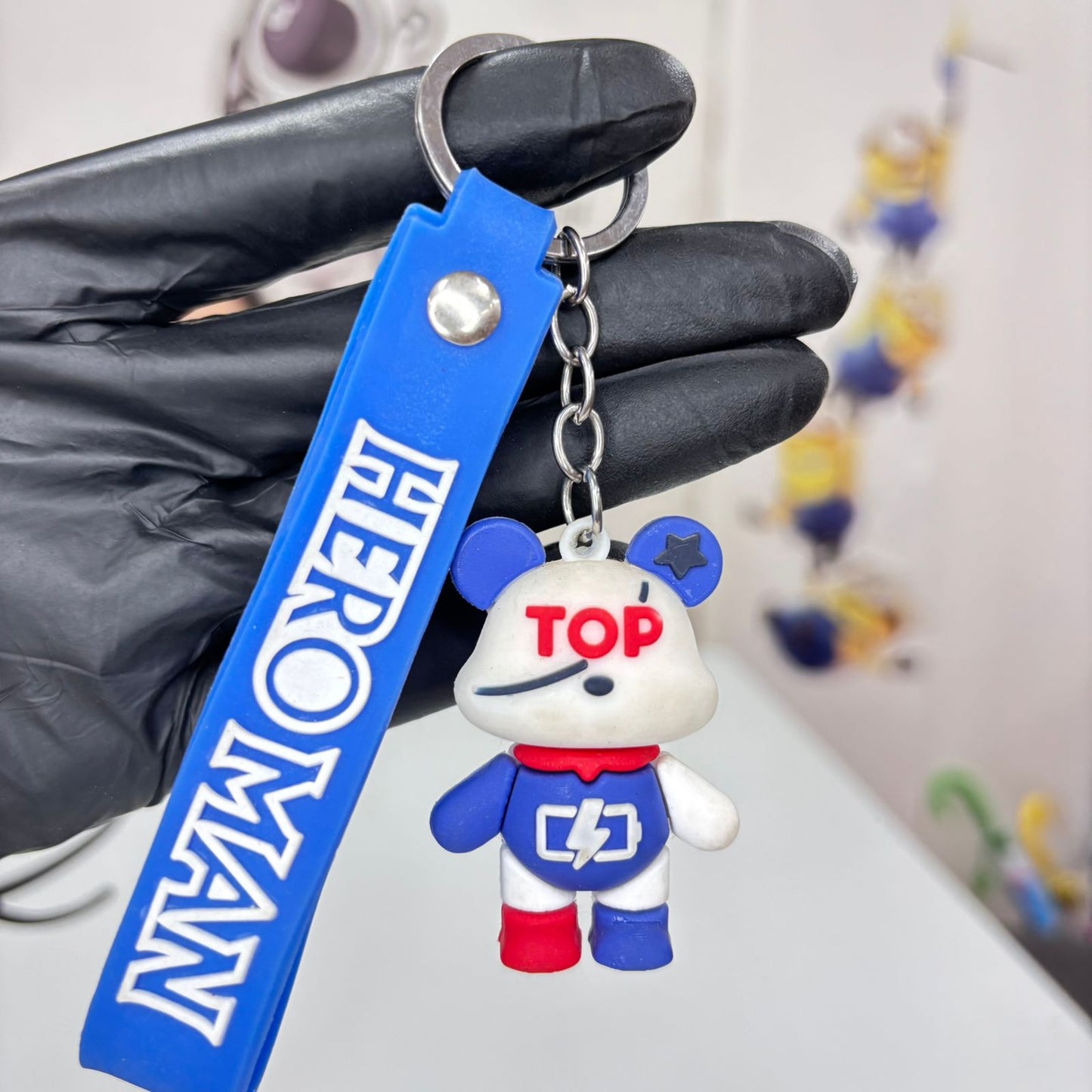 Heroman Mask Bear Keychain