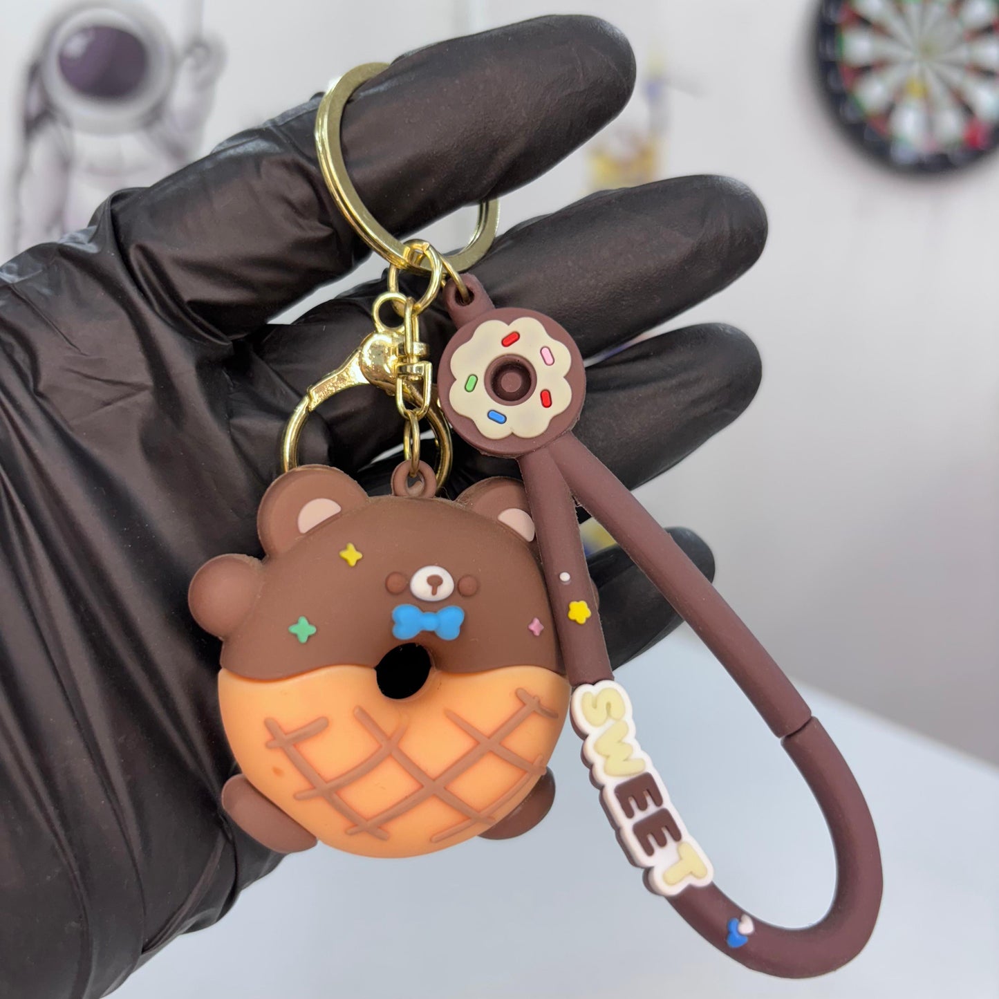 Cute Donut Keychain