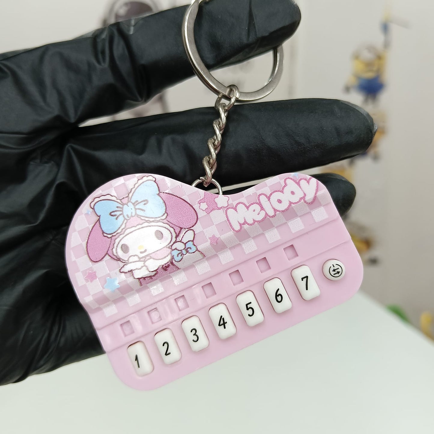Cute Piano Keychain
