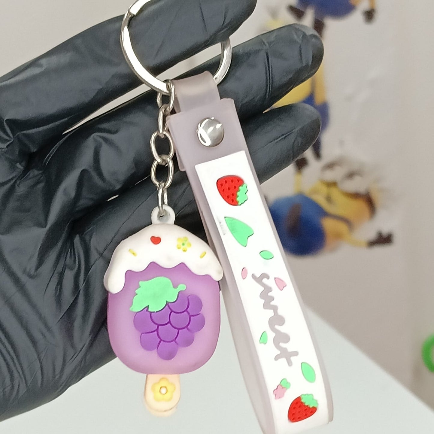 Cute Ice Cream Keychain