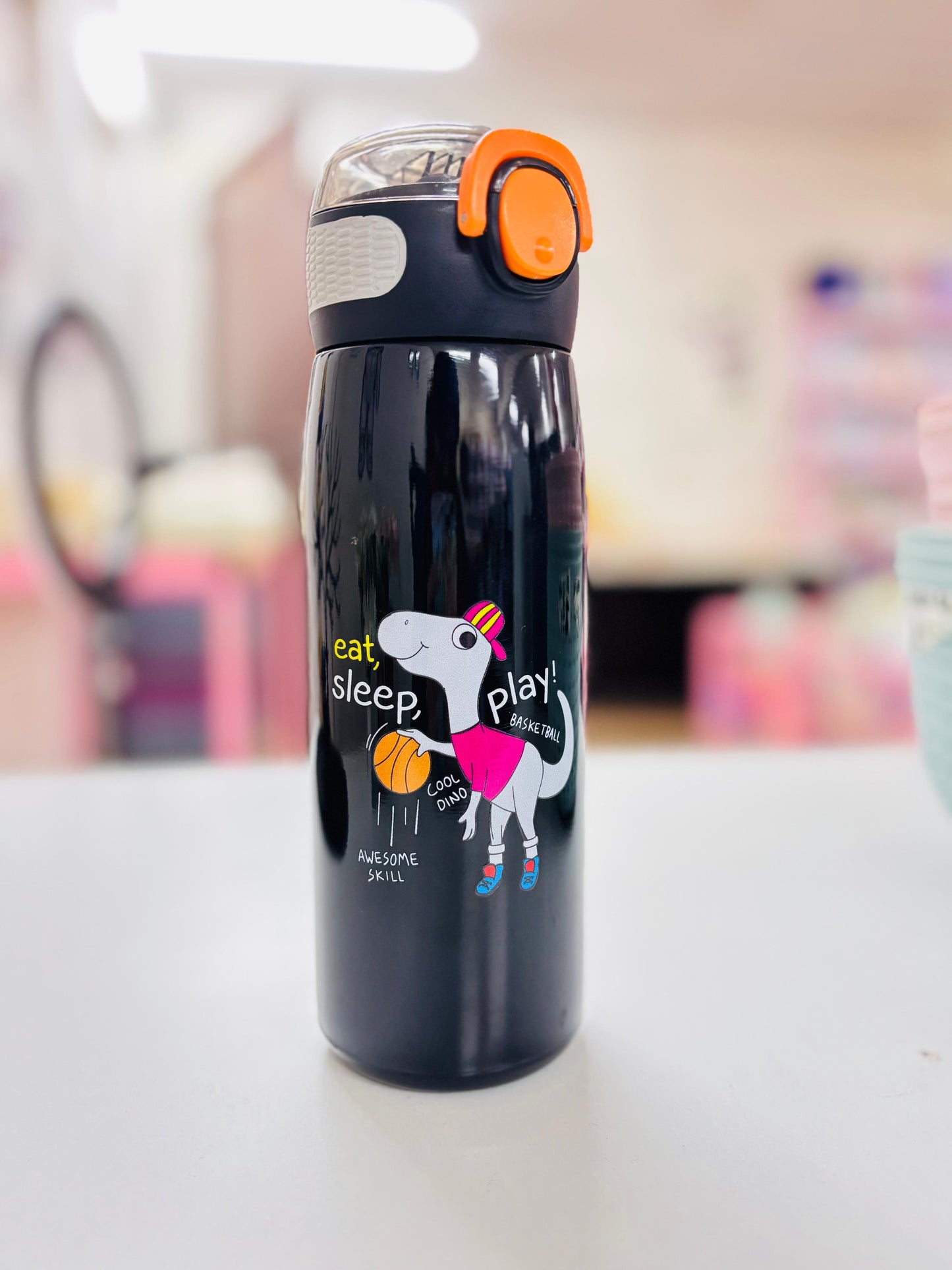 Cartoon Dinosaur Steel Water Bottle