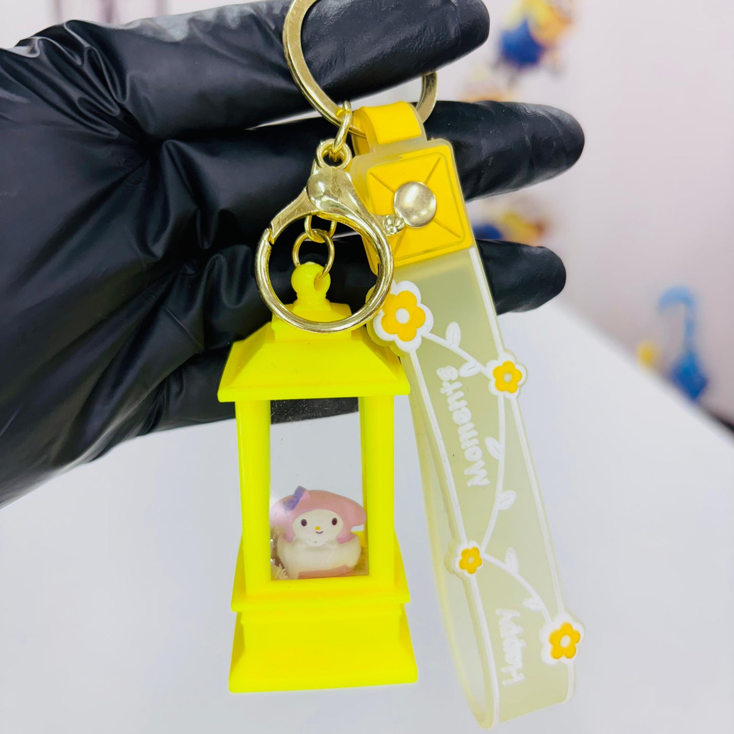 Lantern Shape LED Light Keychain