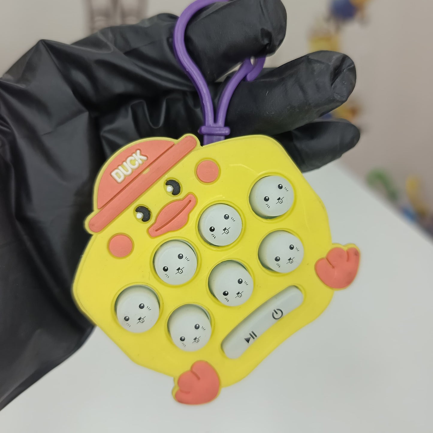 Push Bubble Game Keychain