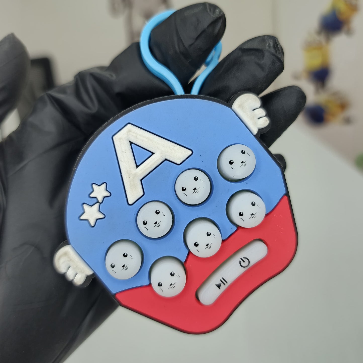 Push Bubble Game Keychain