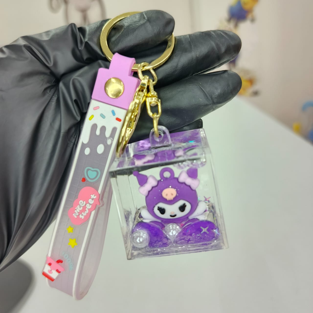 Kuromi Sparkle Keychain