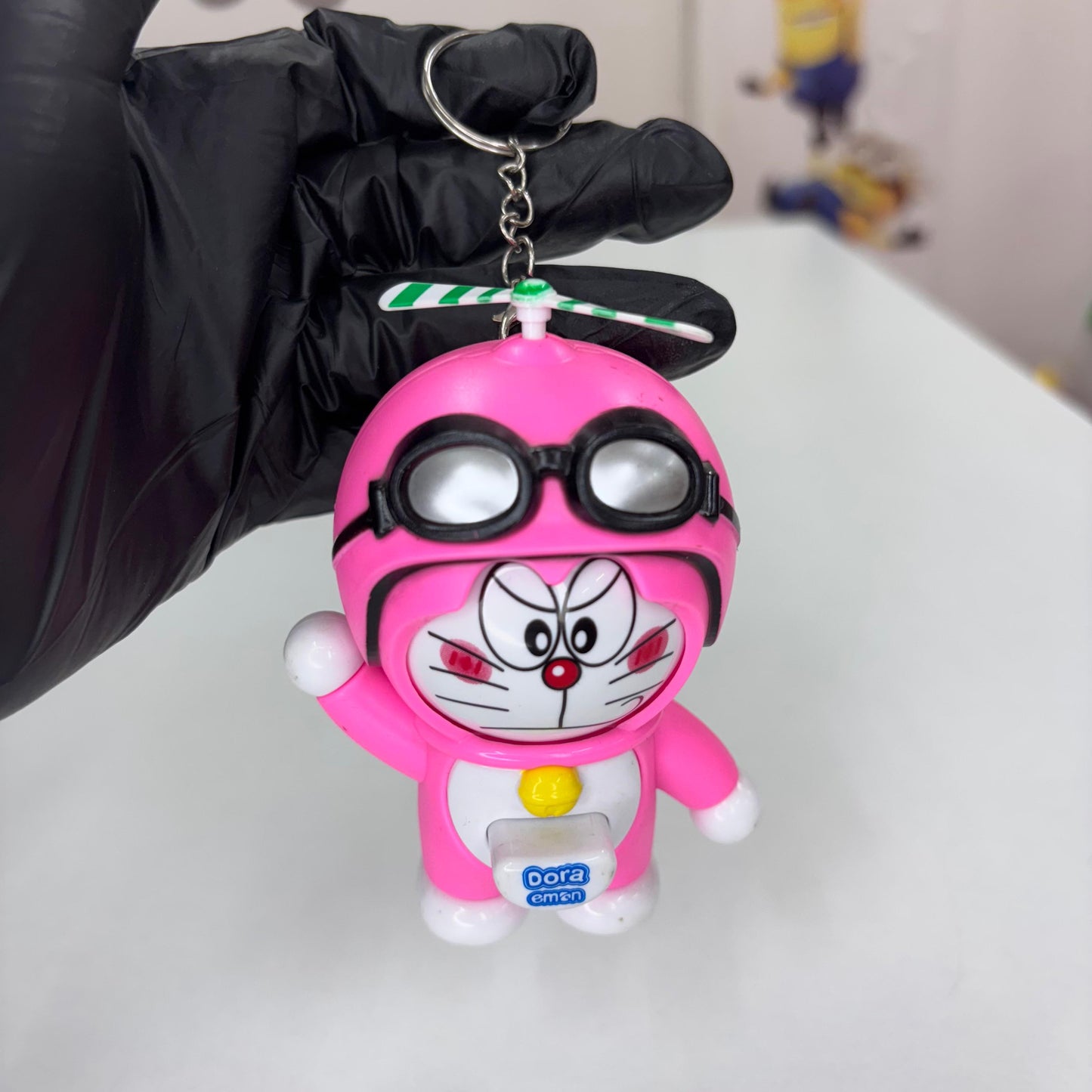 Doraemon Googles Face Changing Keychain