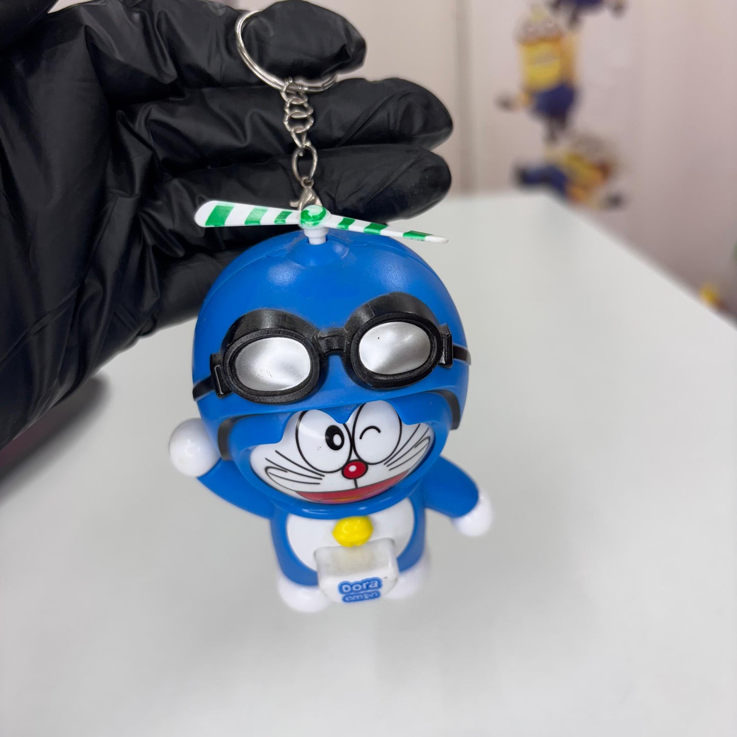 Doraemon Googles Face Changing Keychain