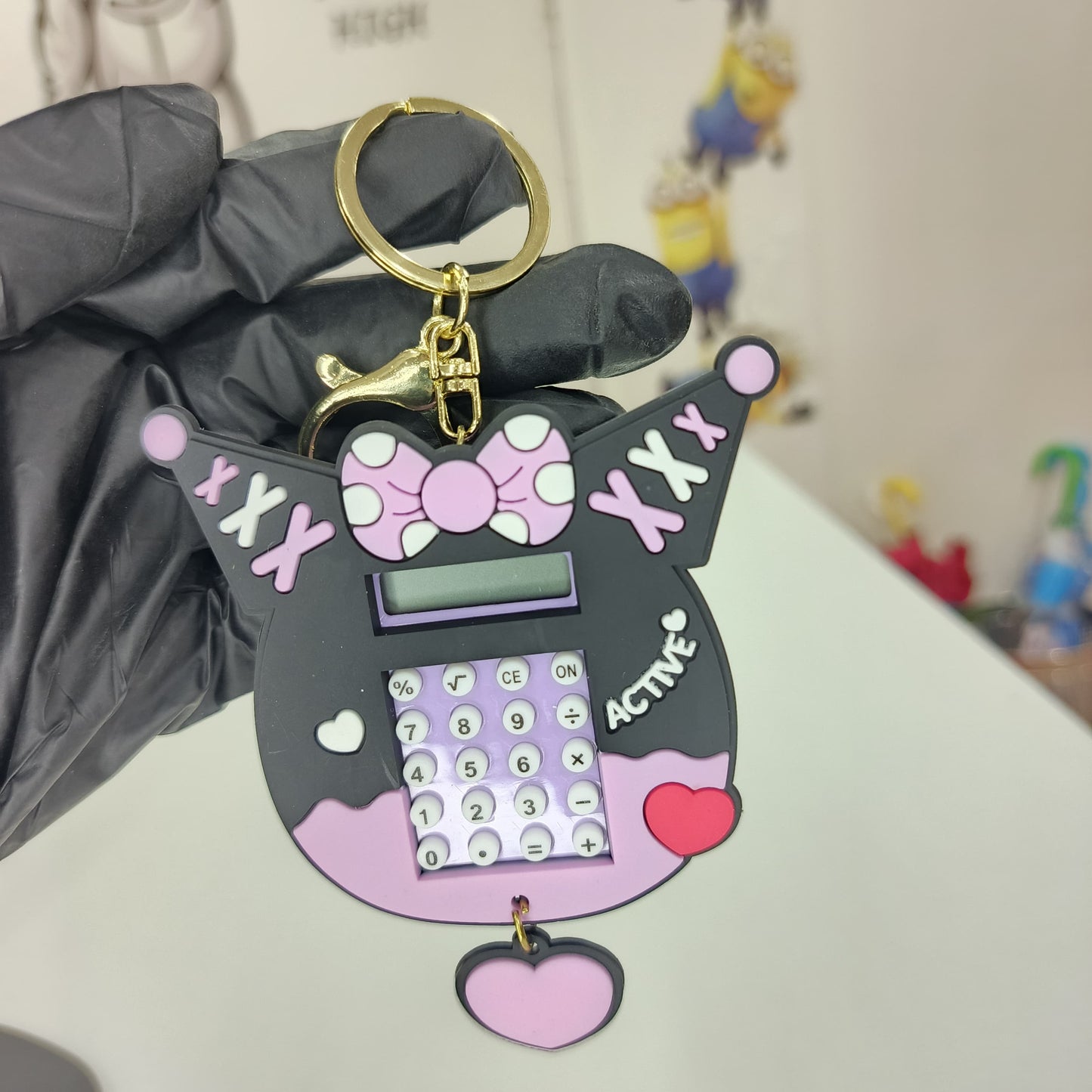 Kuromi Calculator Keychain