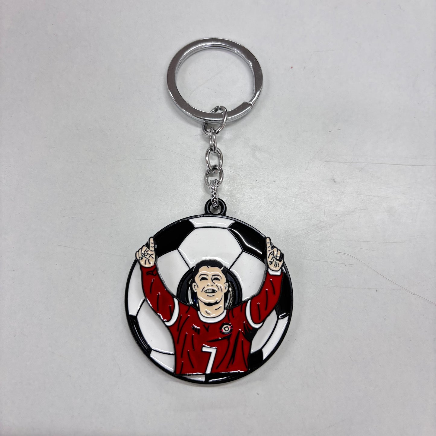 Ronaldo Spinning keychain