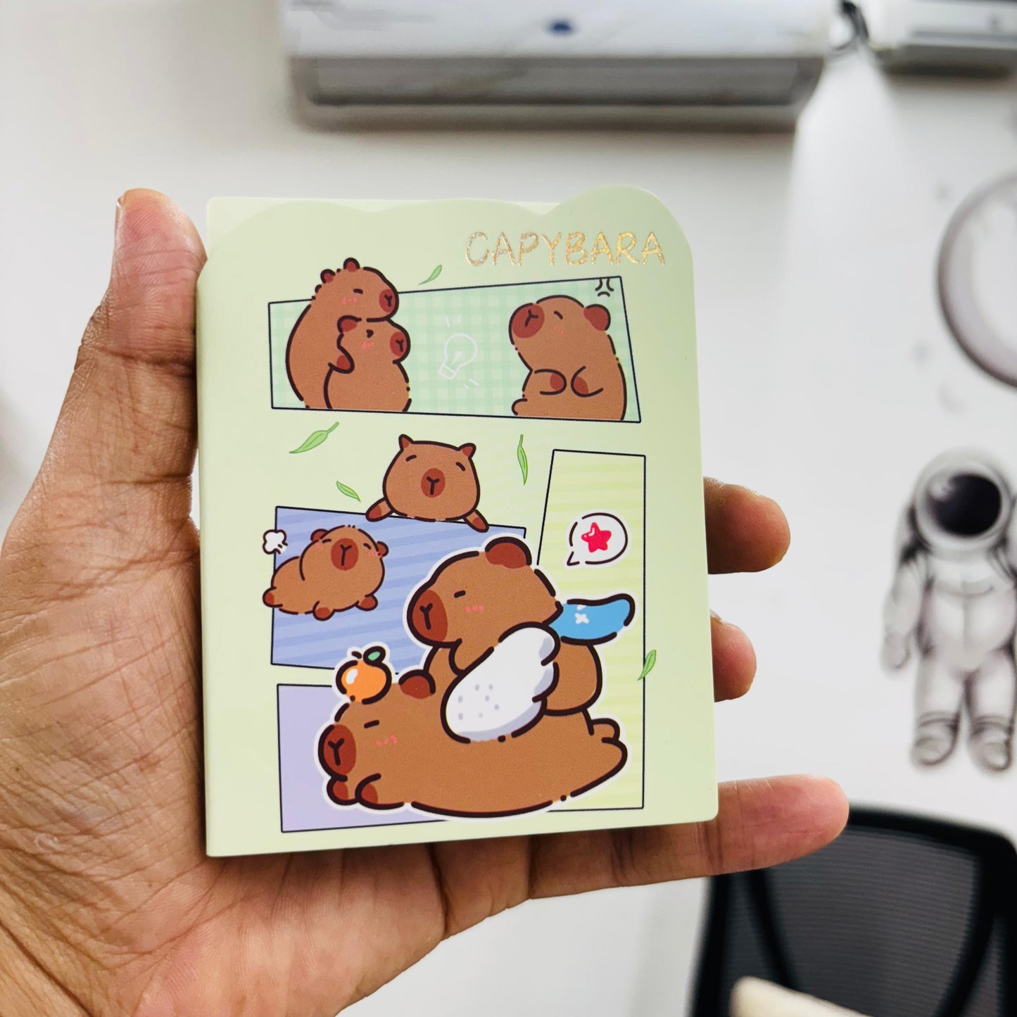 Capybara Themed Mini Notepad