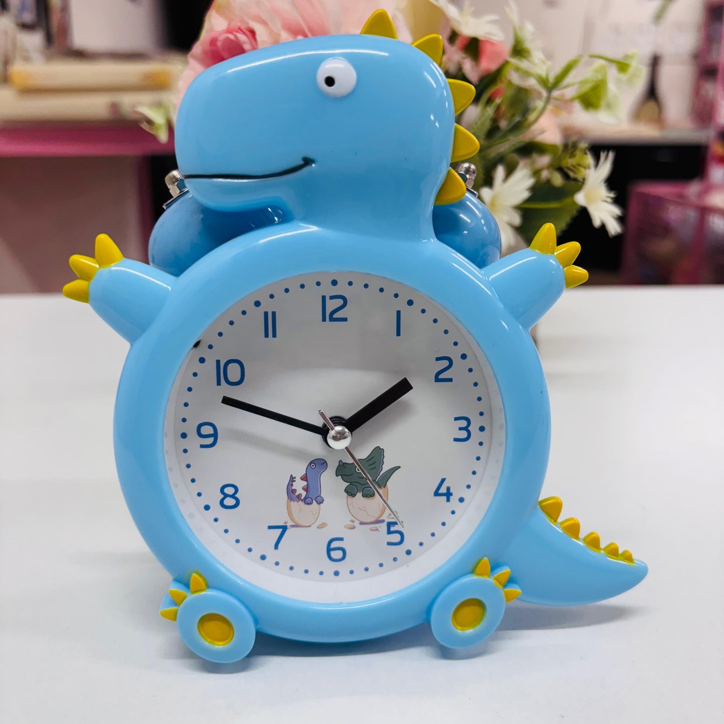 Dino Analog Battery Operated Alarm Clock