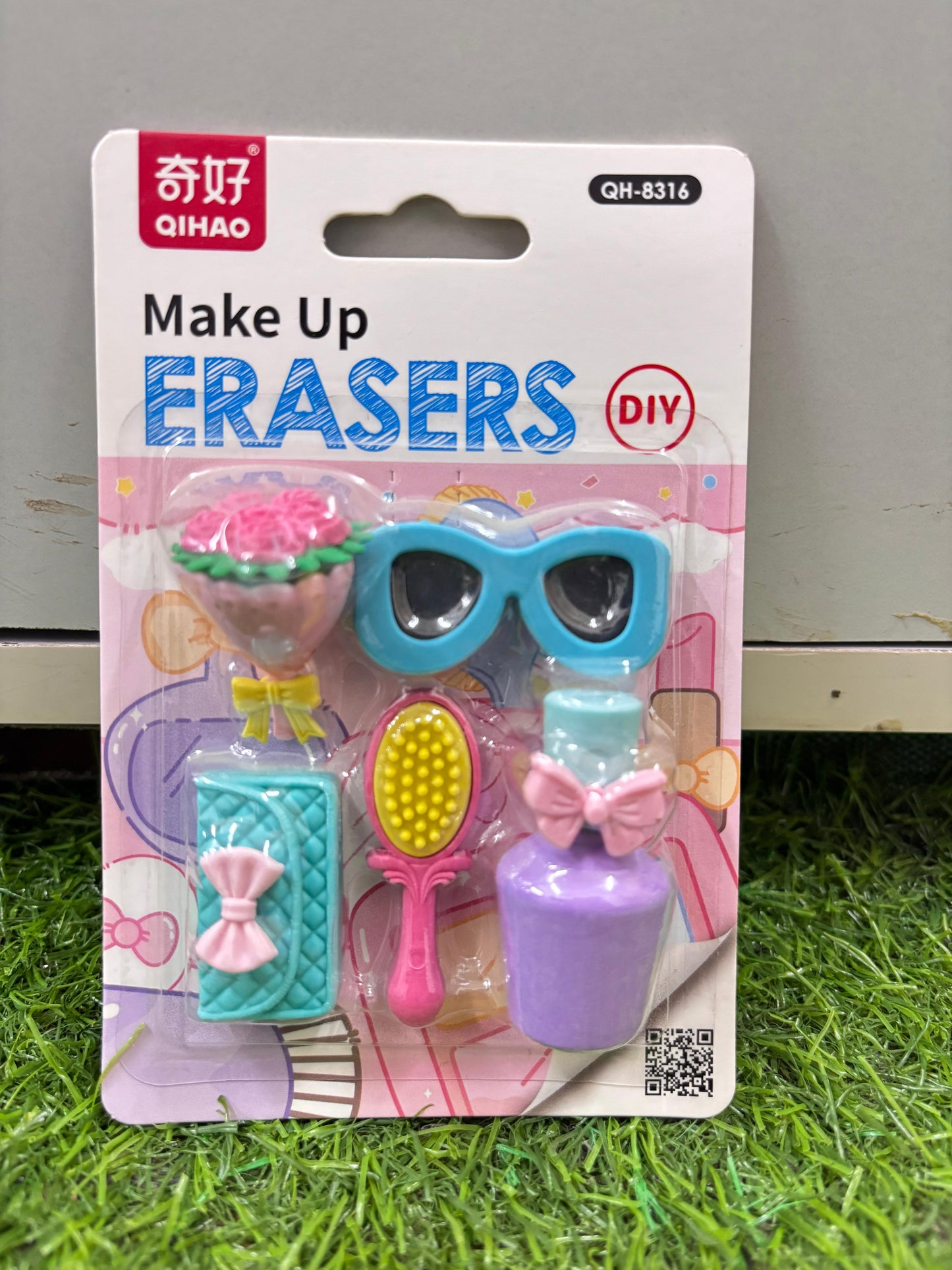 Makeup, Sports, Monster Blocks Eraser Set