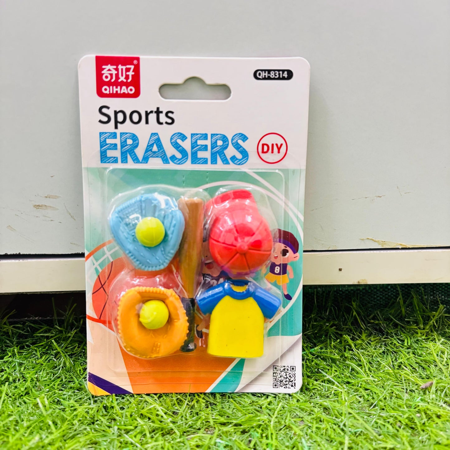 Makeup, Sports, Monster Blocks Eraser Set