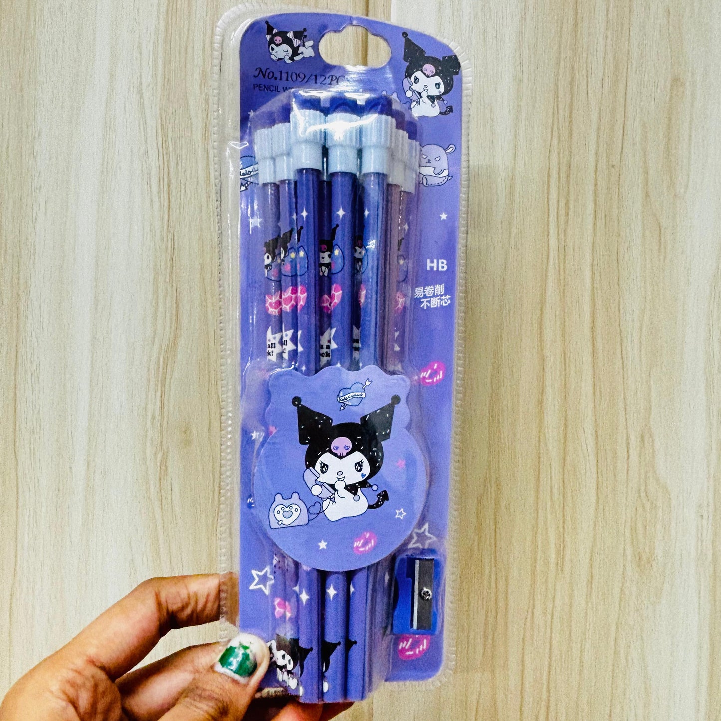 Kuromi Themed Pencils