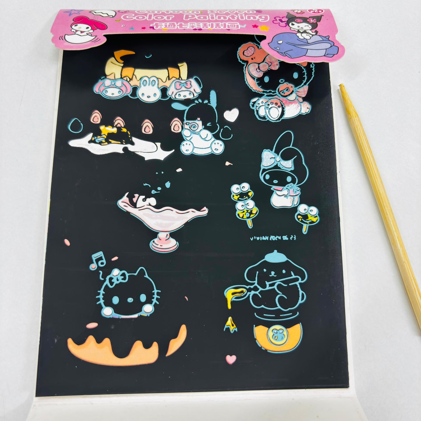 Cartoon Seven Color Painting Kit