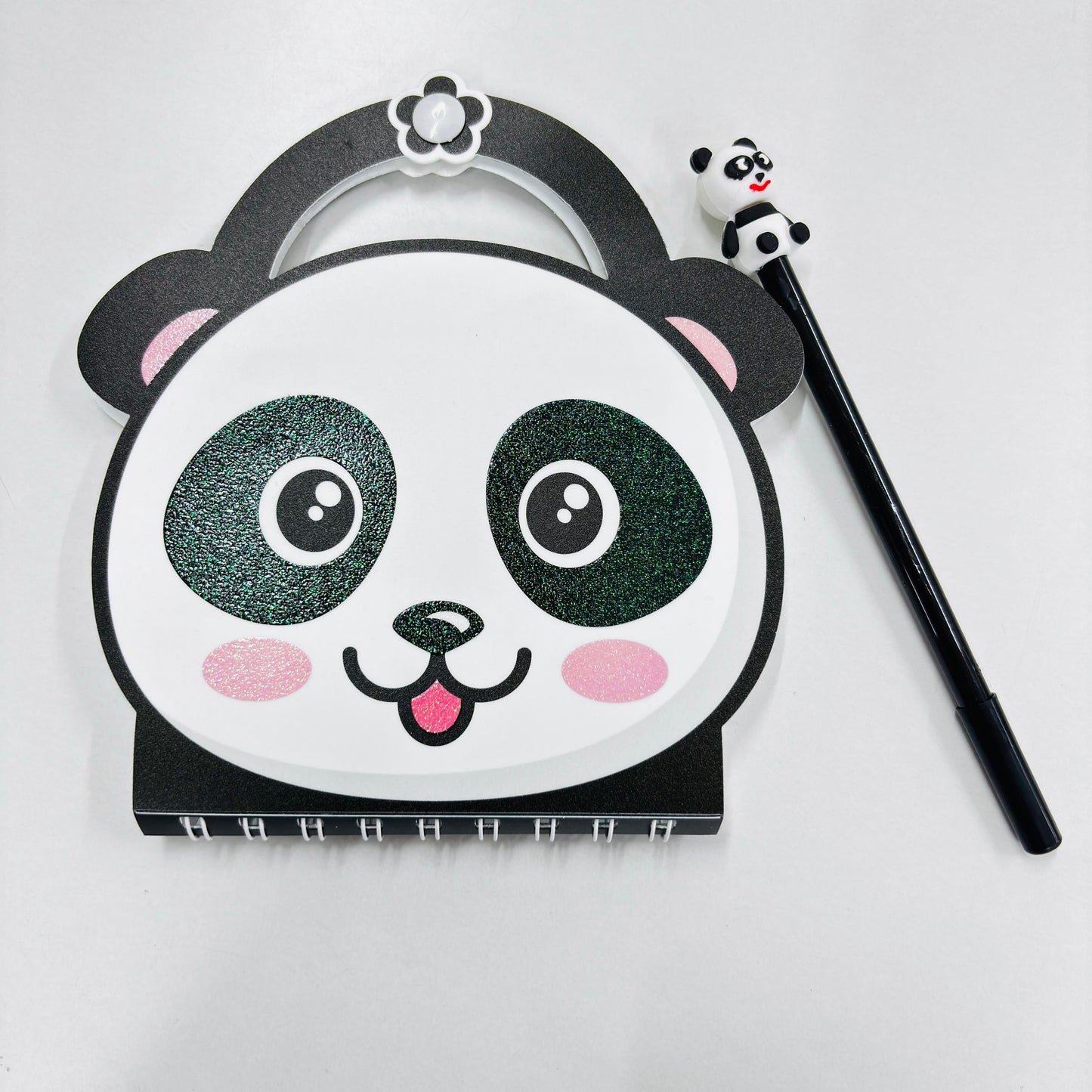 Panda Spiral Notebook With Pen