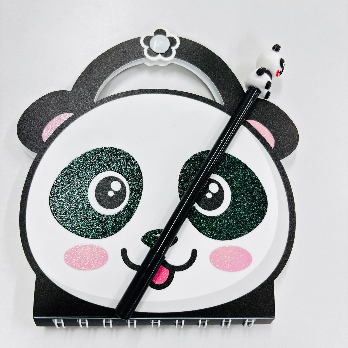 Panda Spiral Notebook With Pen