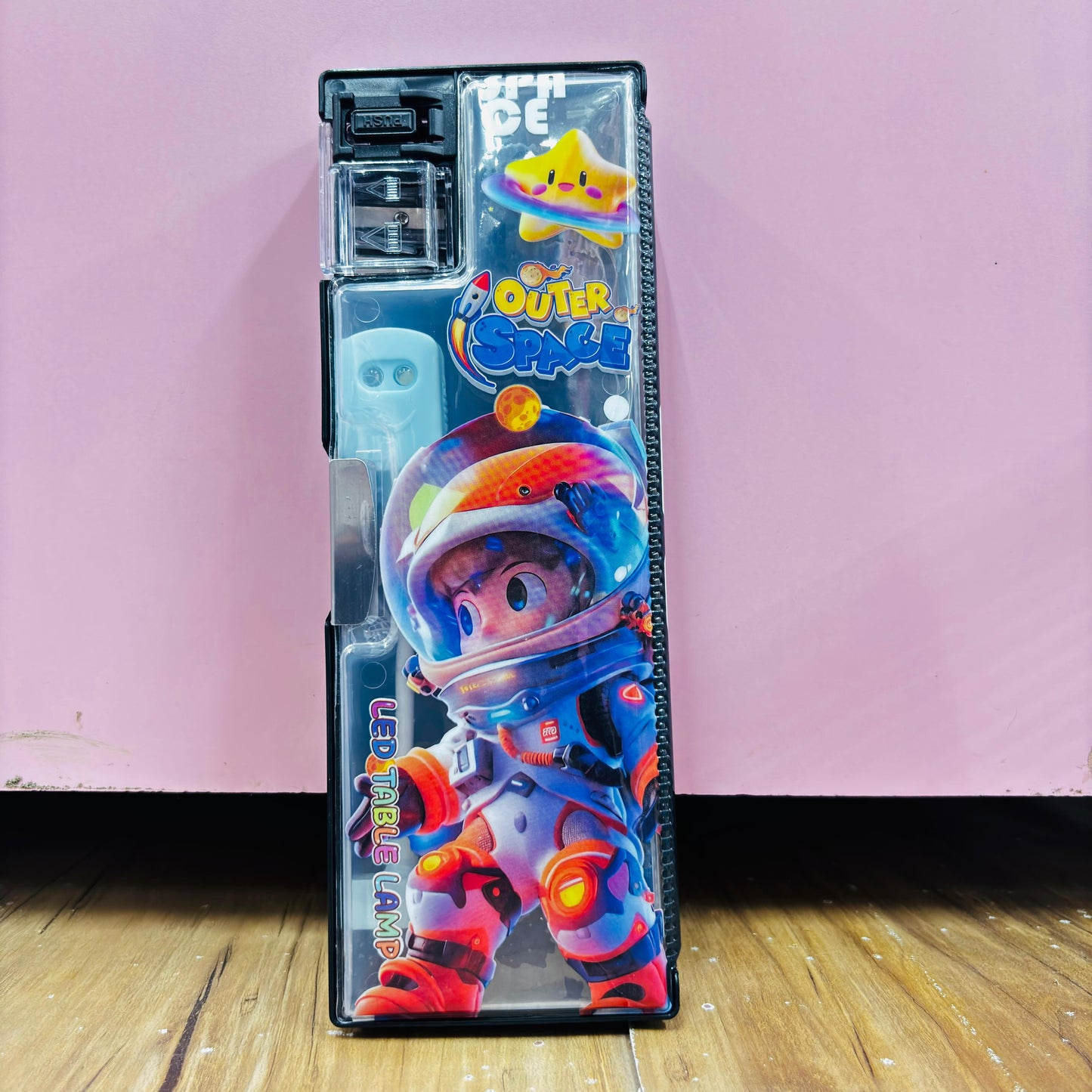 Space Theme Pencil Box with LED