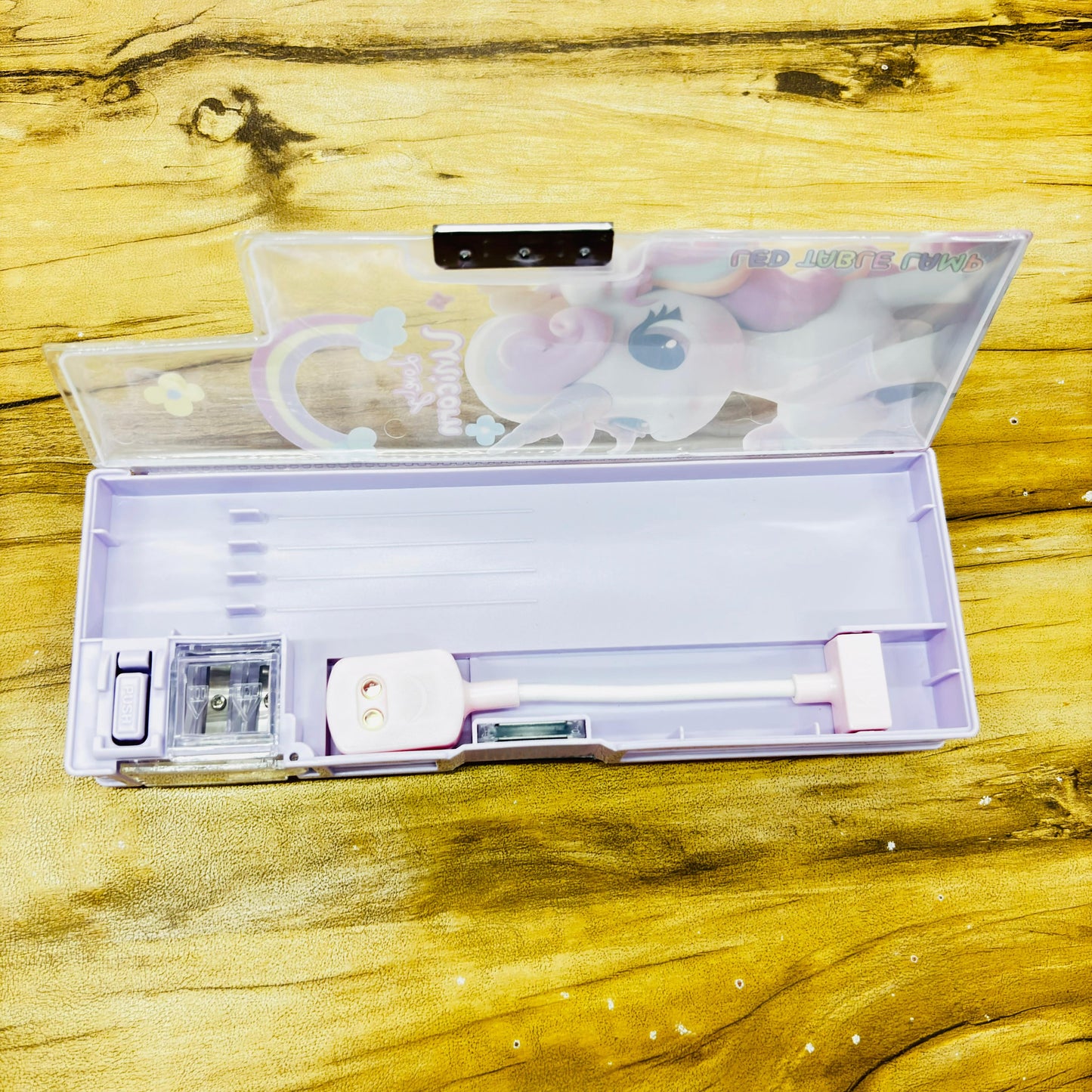 Magnetic Lock Unicorn Pencil Box