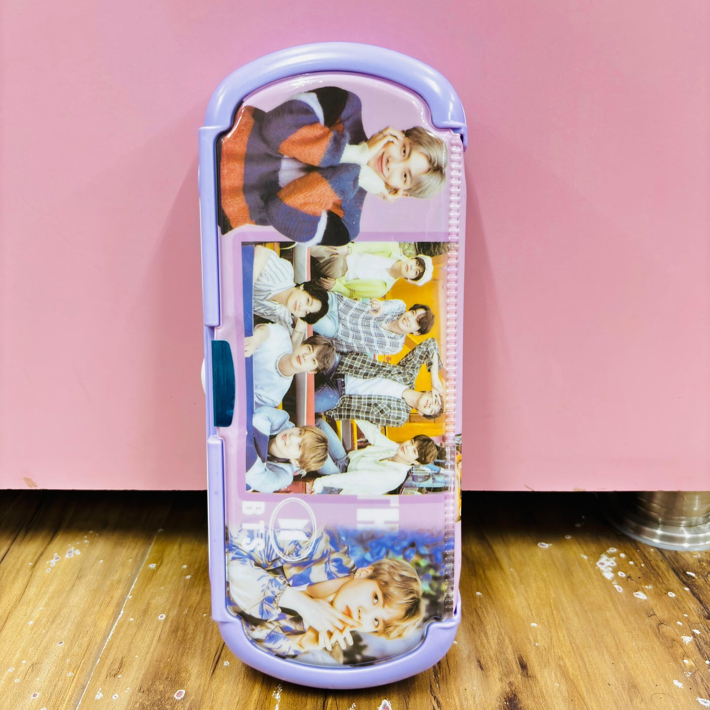 BTS-themed magnetic pencil box