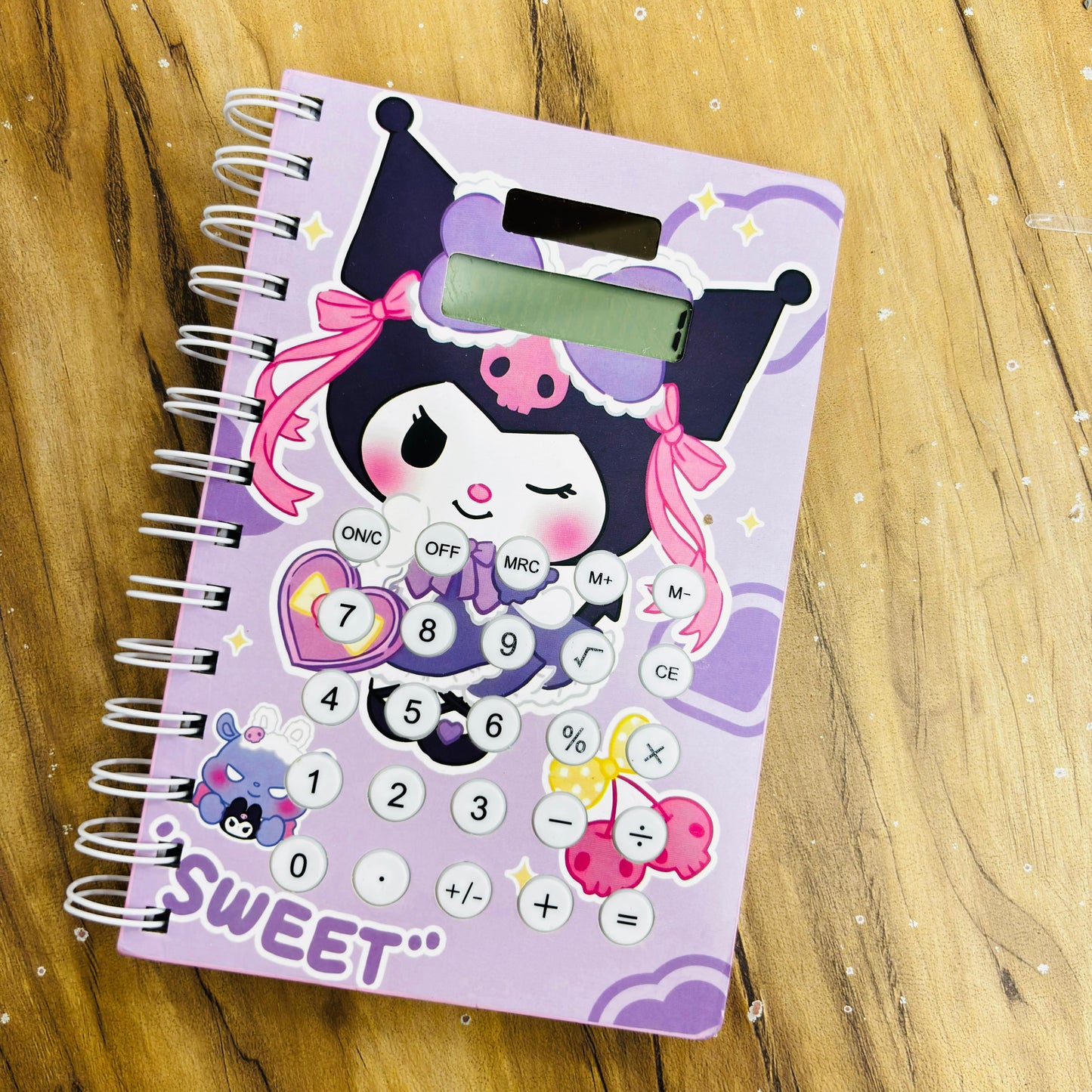 Kuromi Calculator Spiral Notebook