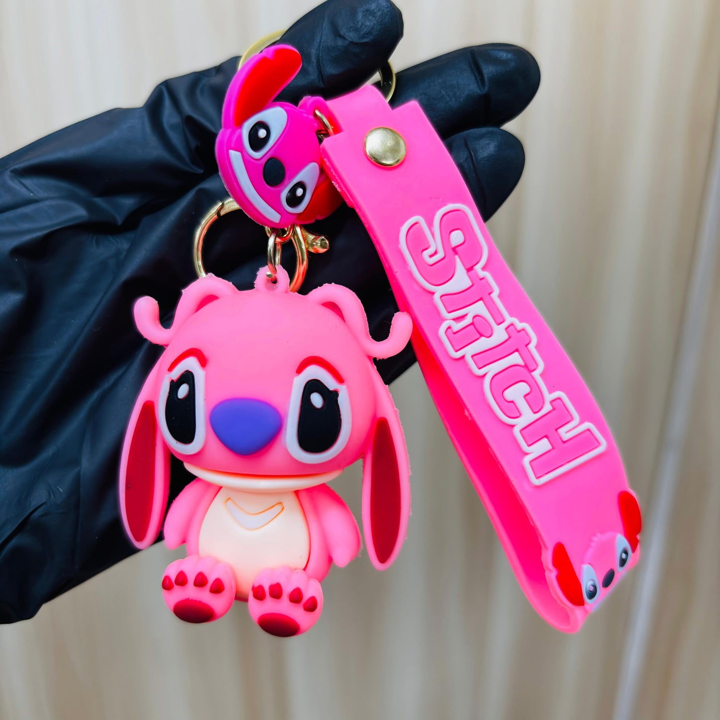 Stitch Premium Rubber Key Chain