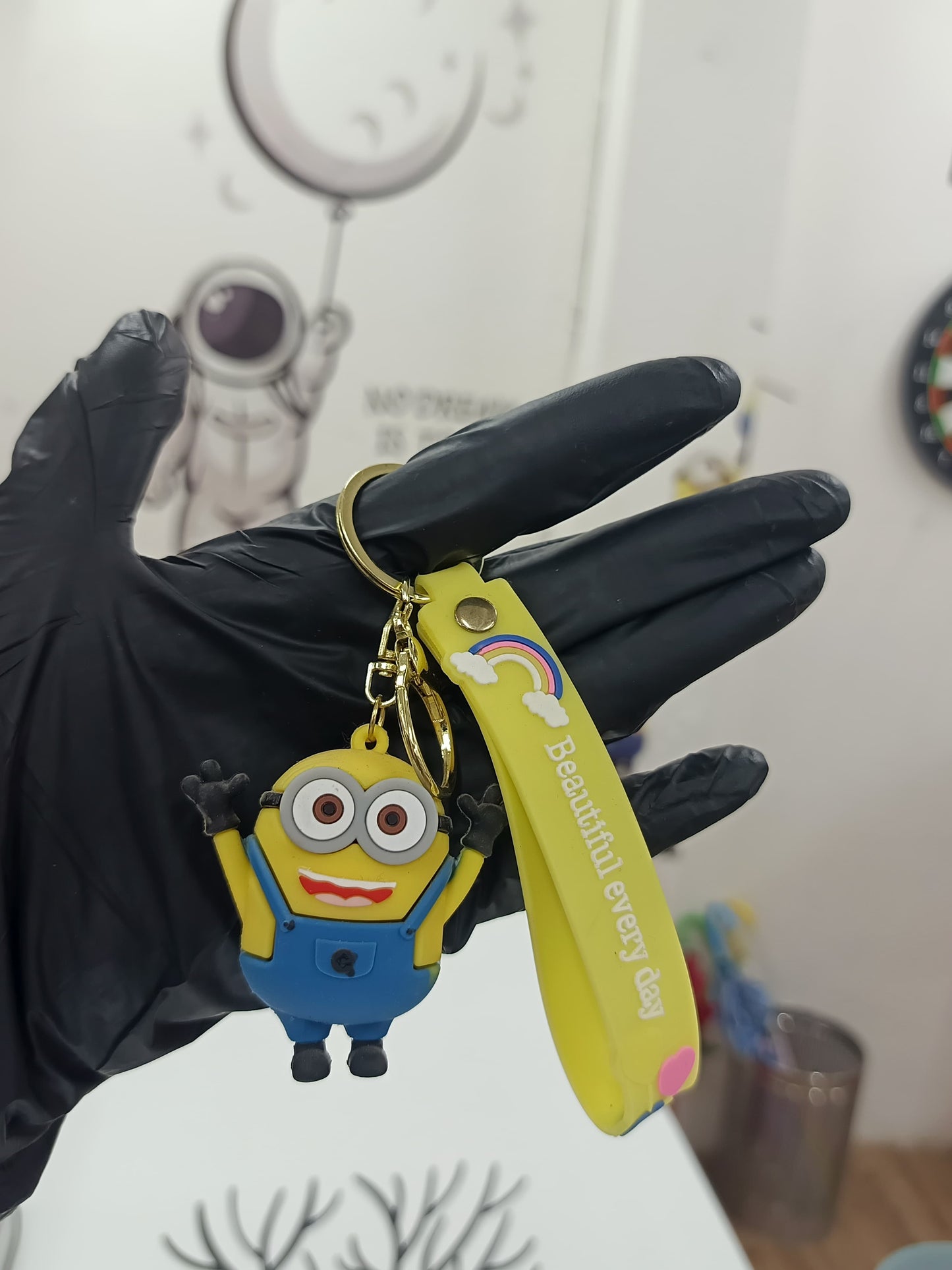 Minion 3D Rubber Keychain