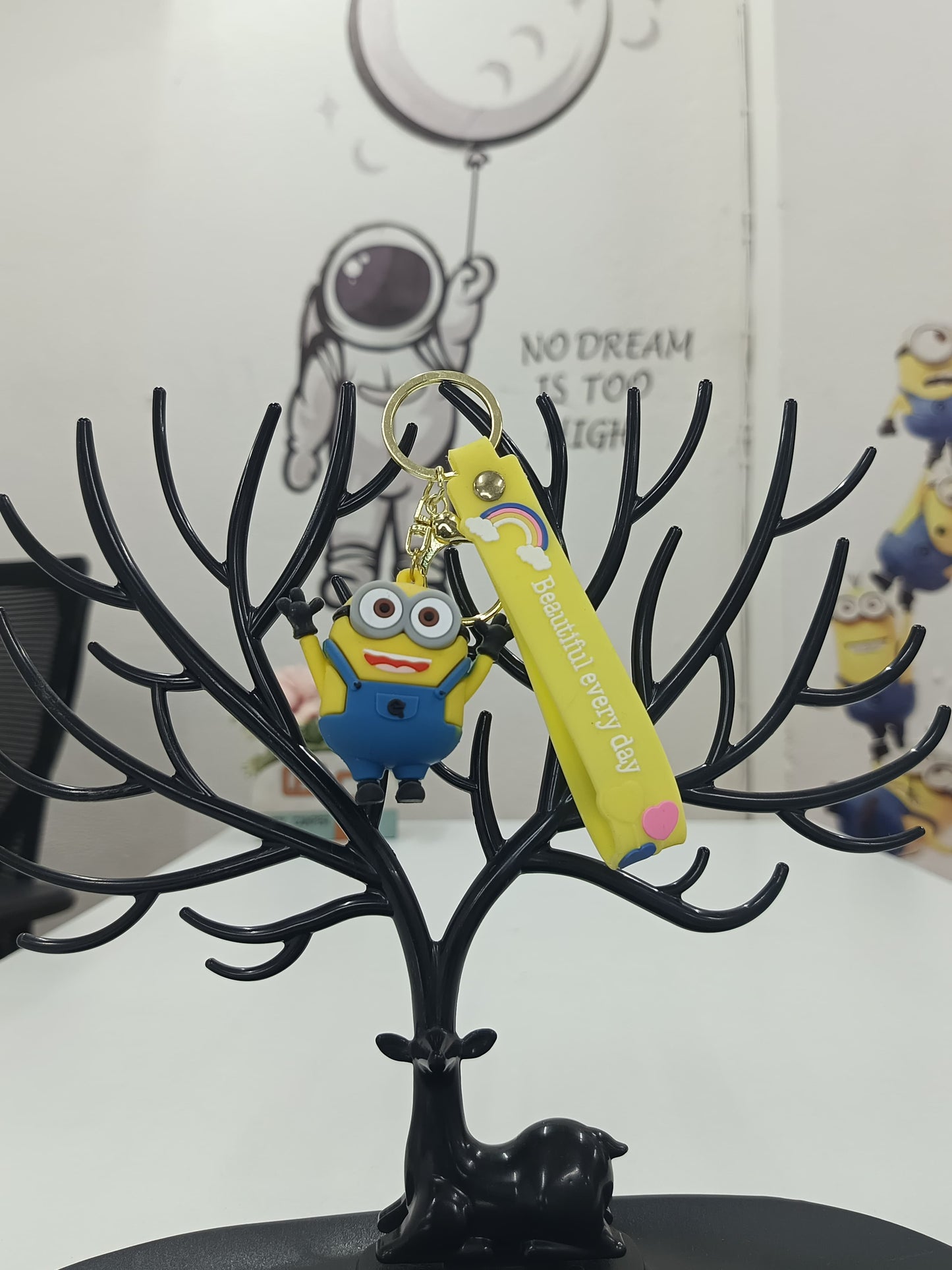 Minion 3D Rubber Keychain