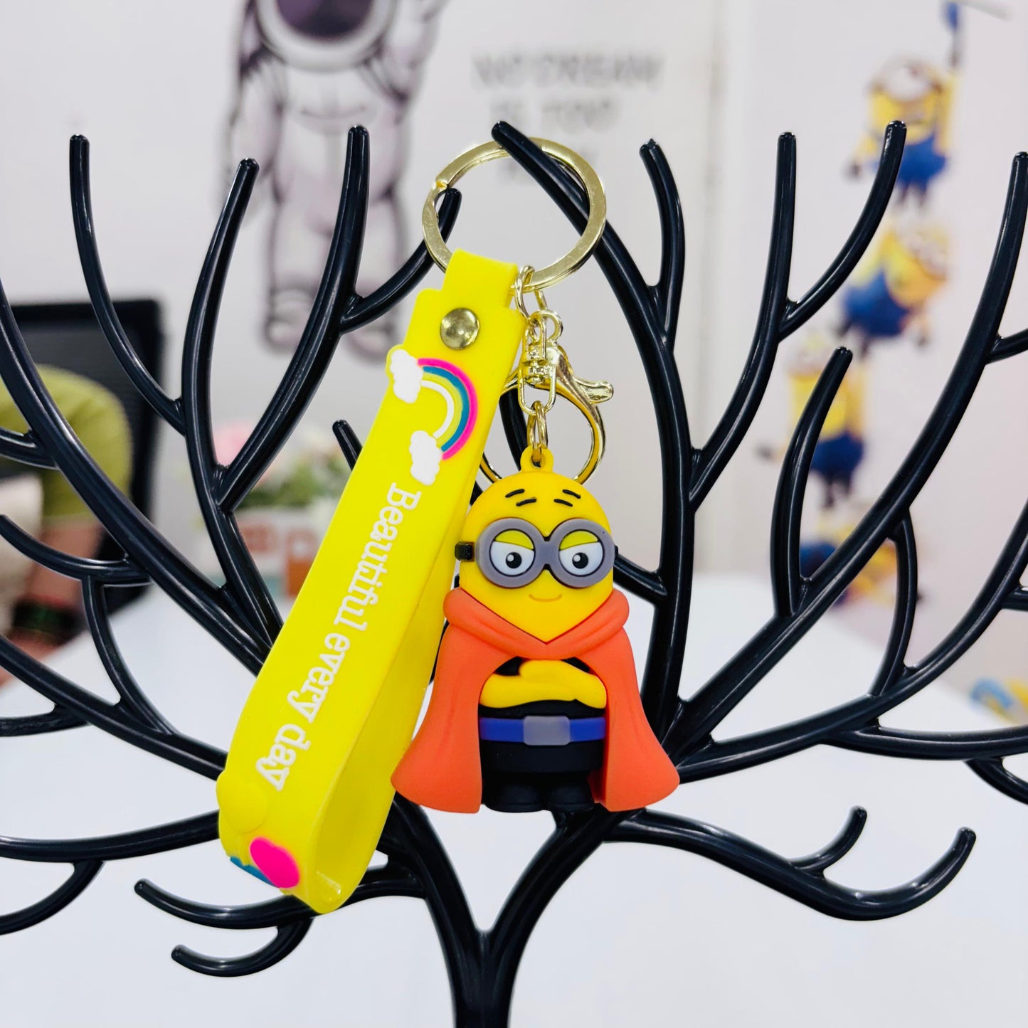 Minion 3D Rubber Keychain