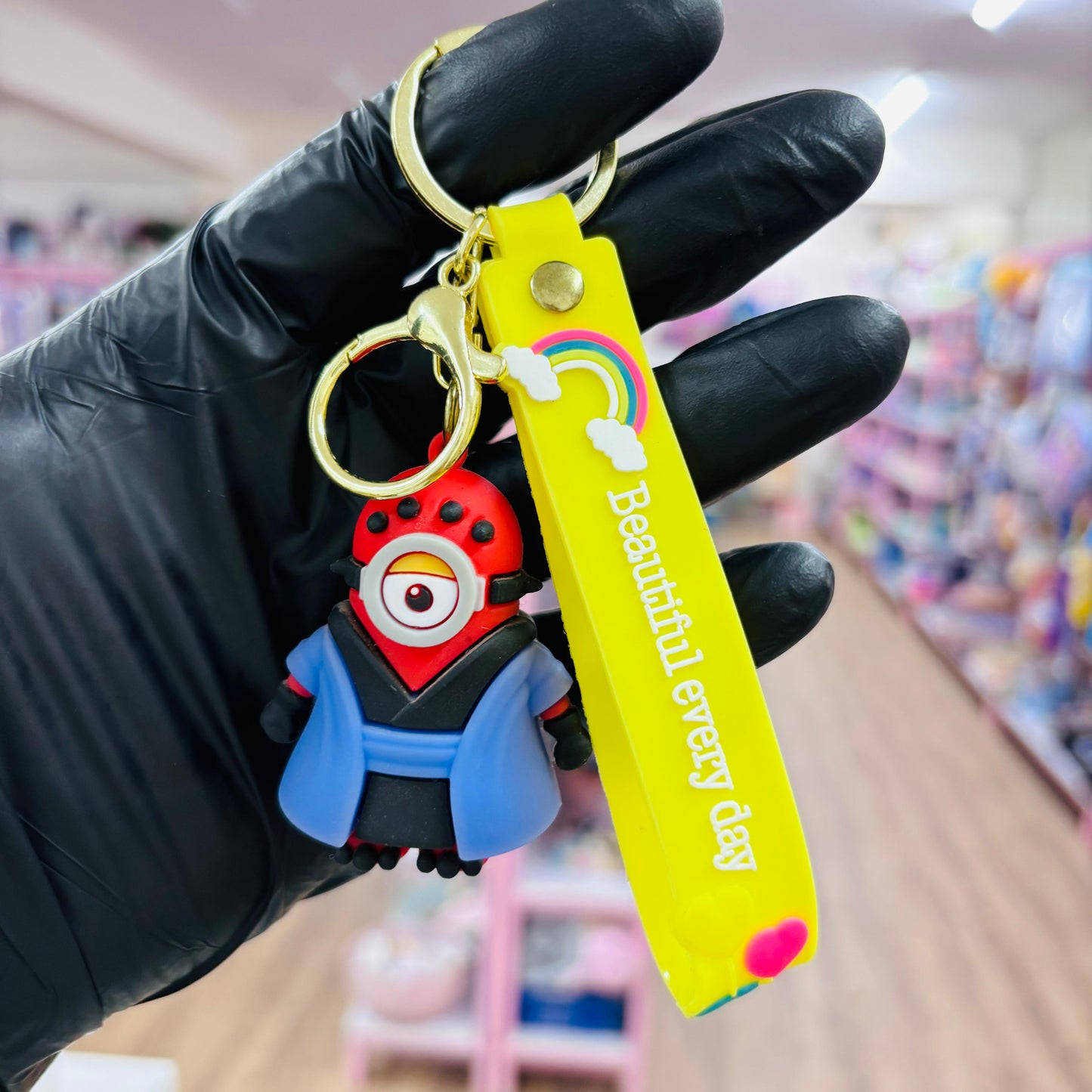 Minion 3D Rubber Keychain