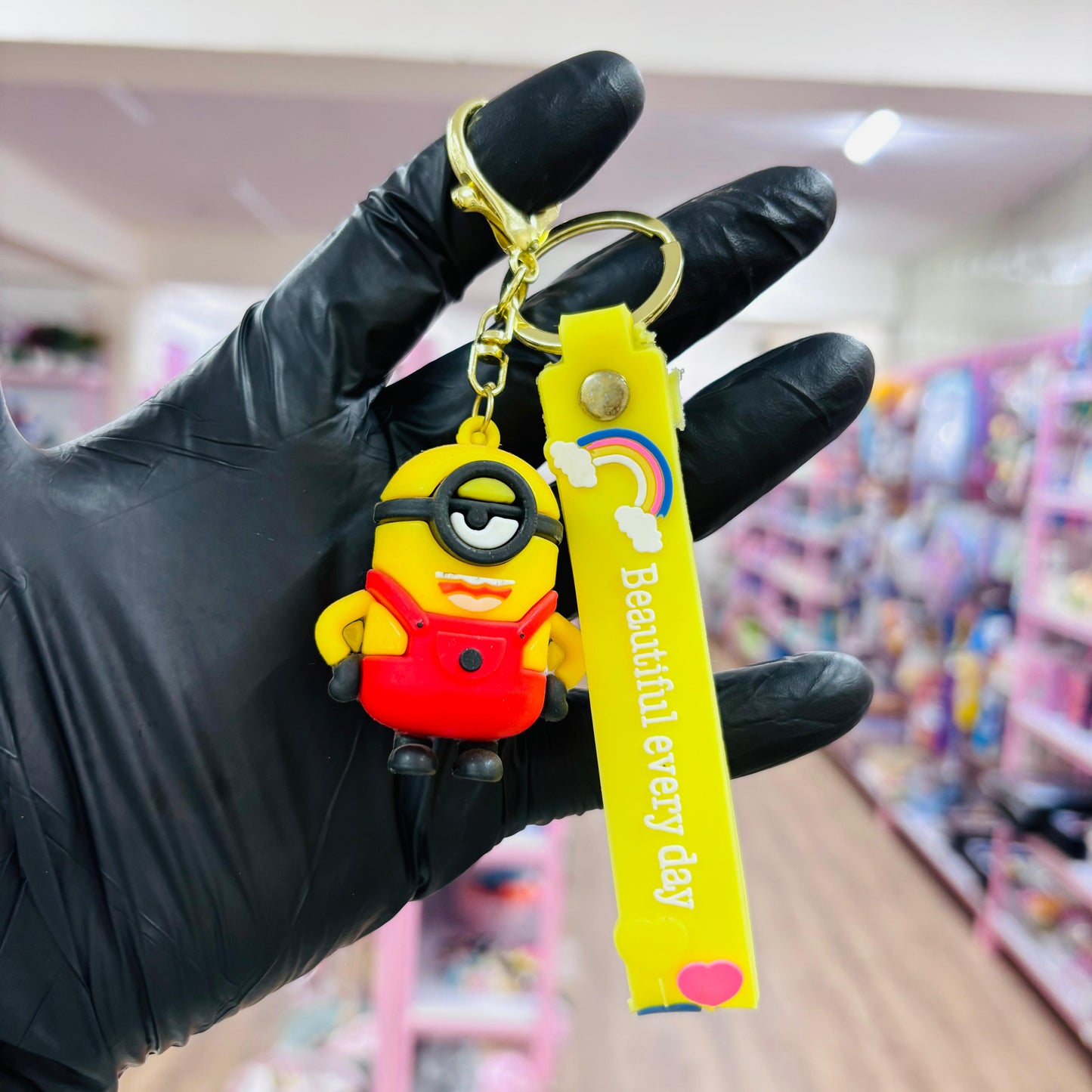 Minion 3D Rubber Keychain