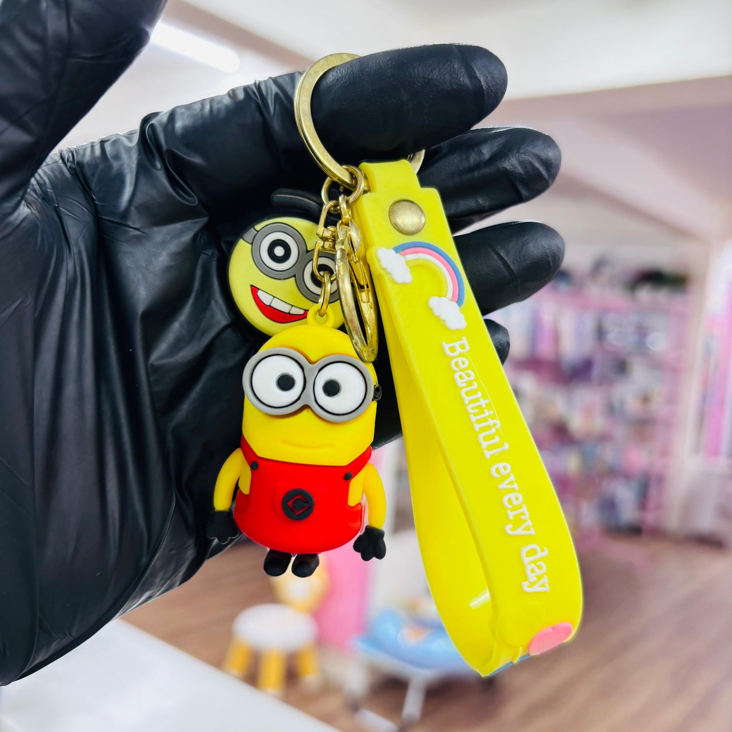 Minion 3D Rubber Keychain