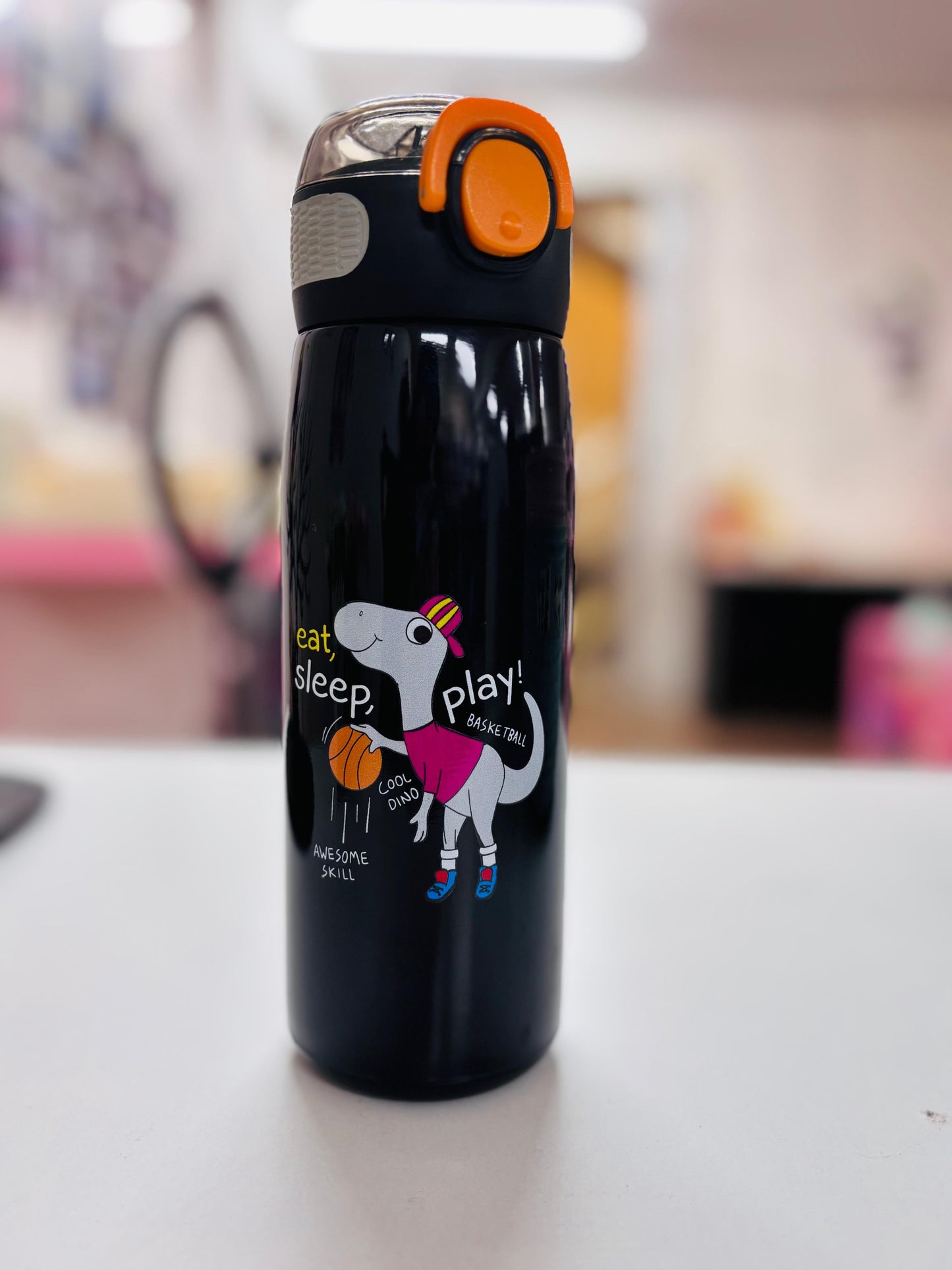 Cartoon Dinosaur Steel Water Bottle